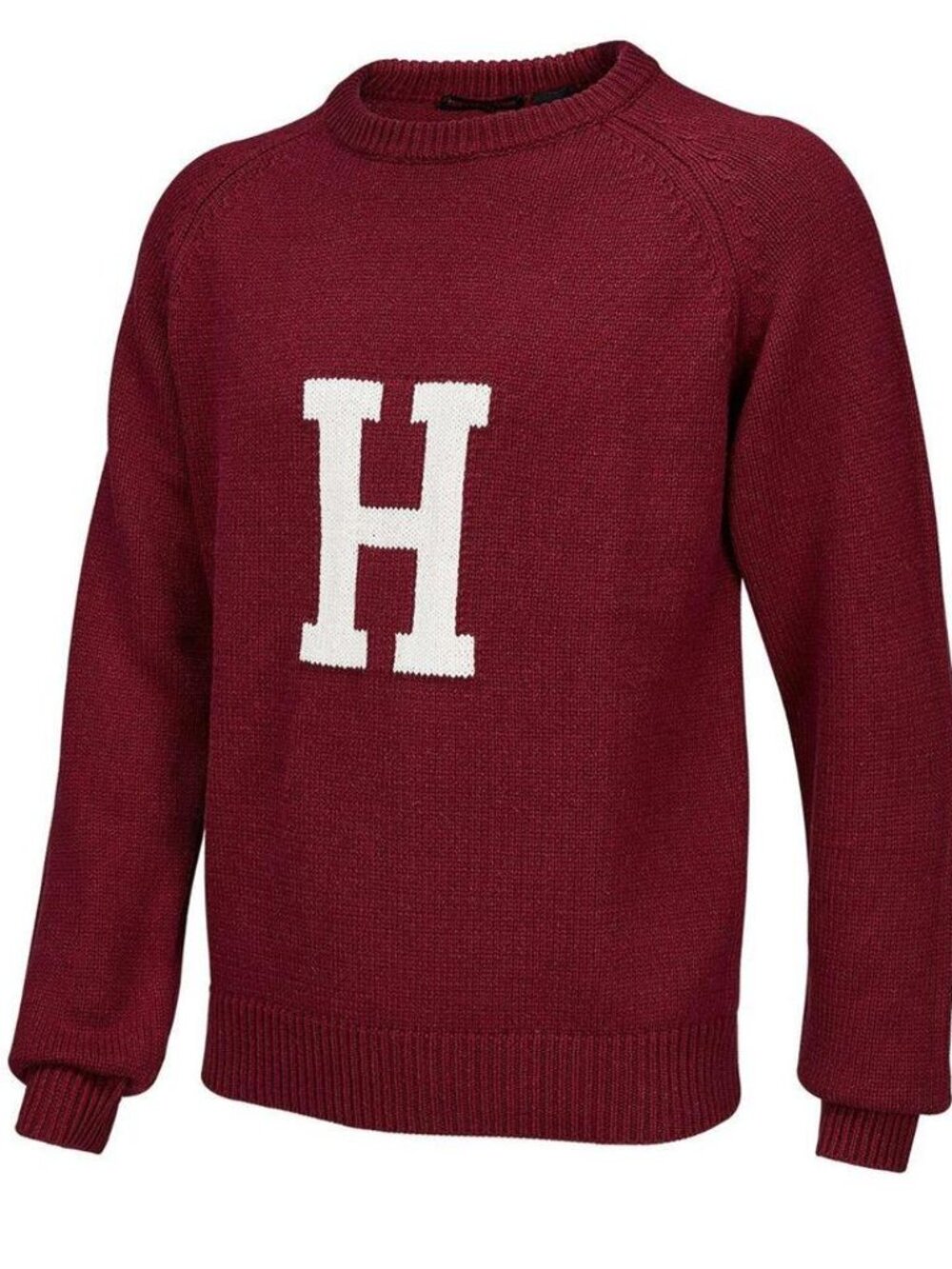 Harvard Traditional Cotton Intarsia H Sweater
